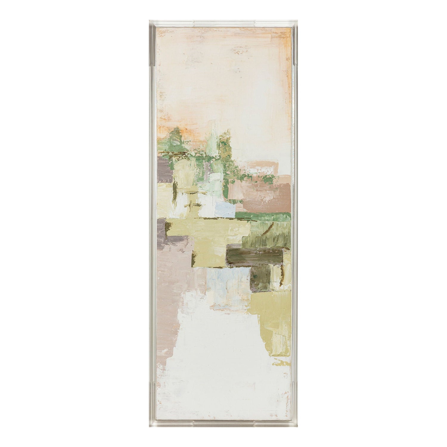 22" x 60" Eden Acrylic Frame Handpainted Wall Art - Multy