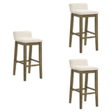 Annikah - Modern Transitional Wood Bar Height Kitchen Bar Stool
