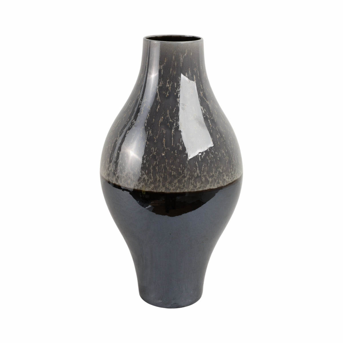 Crato Large Portugal Vase - Dark Brown / Gray