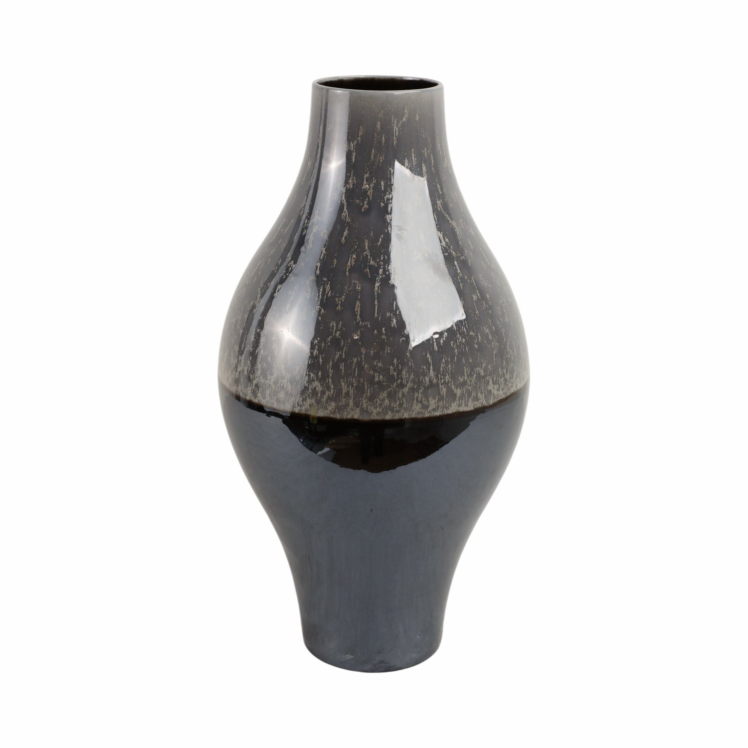 Crato Large Portugal Vase - Dark Brown / Gray