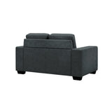 Yvonne - Fabric Loveseat With Track Arms