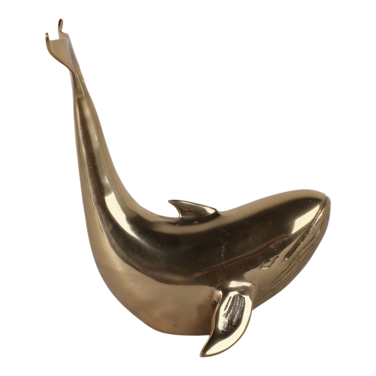 12" Bruswick Whale Statuary - Gold