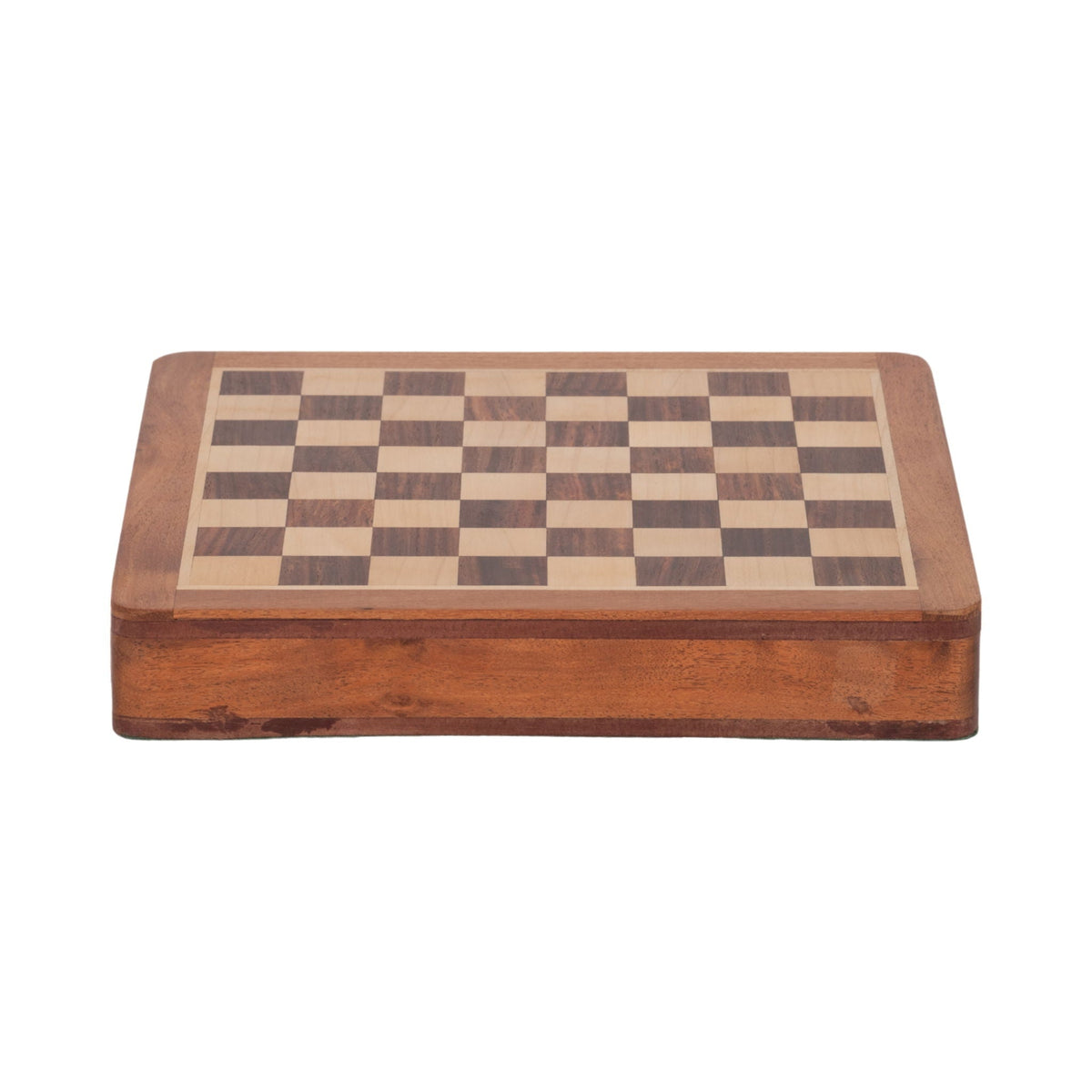 10" Acacia Wood Magnetic Chess Set - Natural