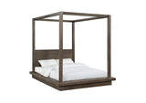 8D64F7 Melbourne Wood Canopy Bed In Dark Pine
