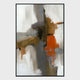 Burst - 40" x 60" Painting Art by Buddy Whitlock - Red / Dark Gray