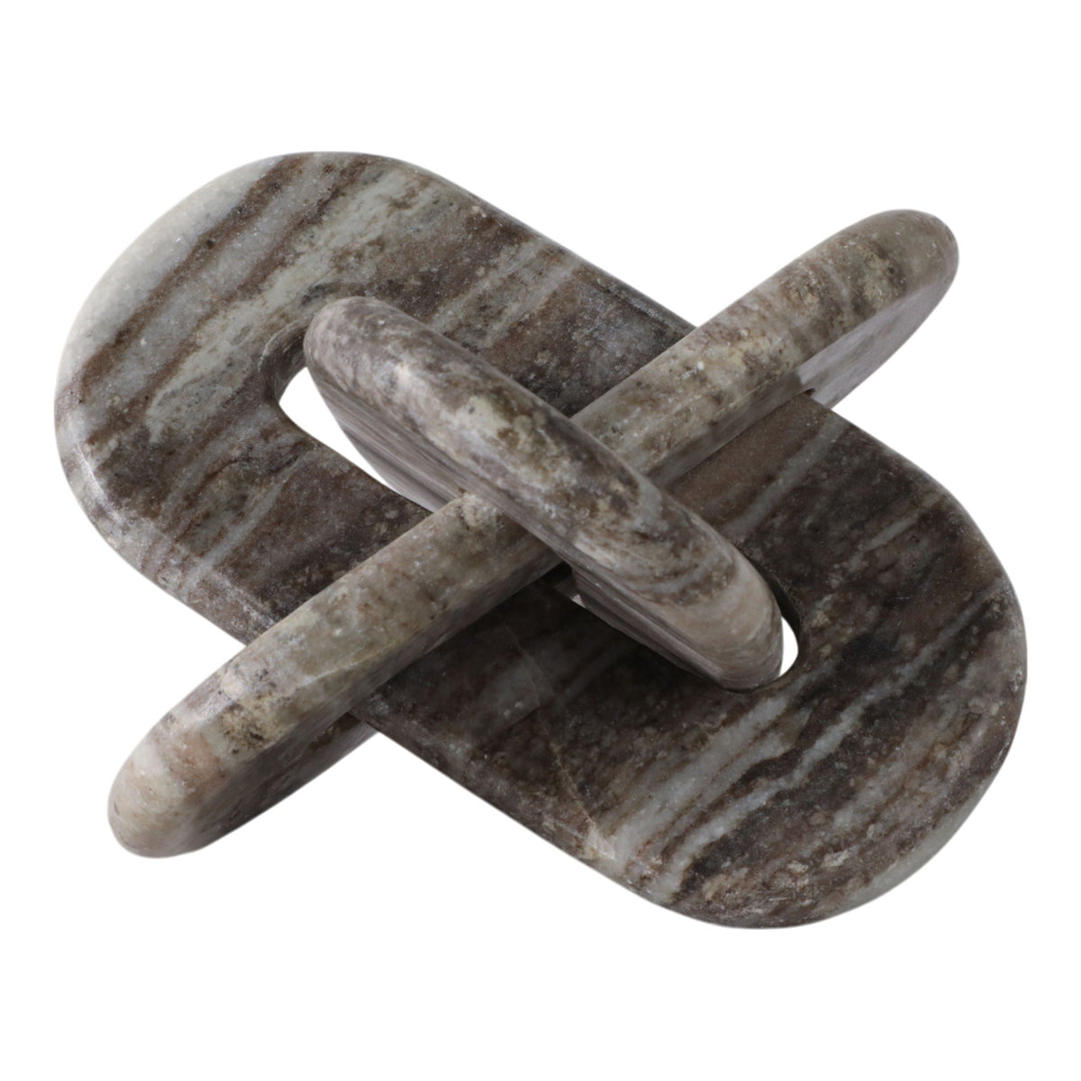 Rounded Marble Knot - Gray
