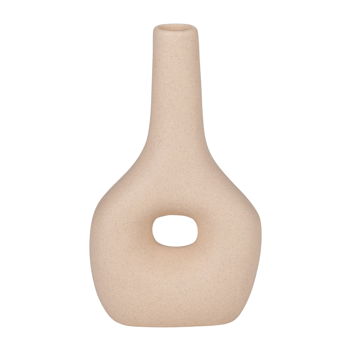 Cer - 9" Open Cut-Out Nomad Vase - Ivory