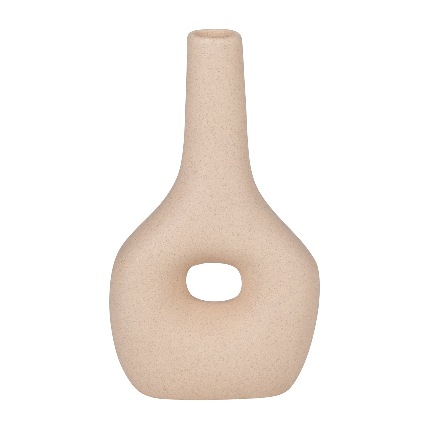 Cer - 9" Open Cut-Out Nomad Vase - Ivory