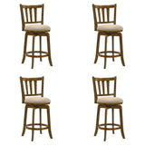 Wren - Modern Farmhouse Swivel Wood Counter Height Kitchen Bar Stool