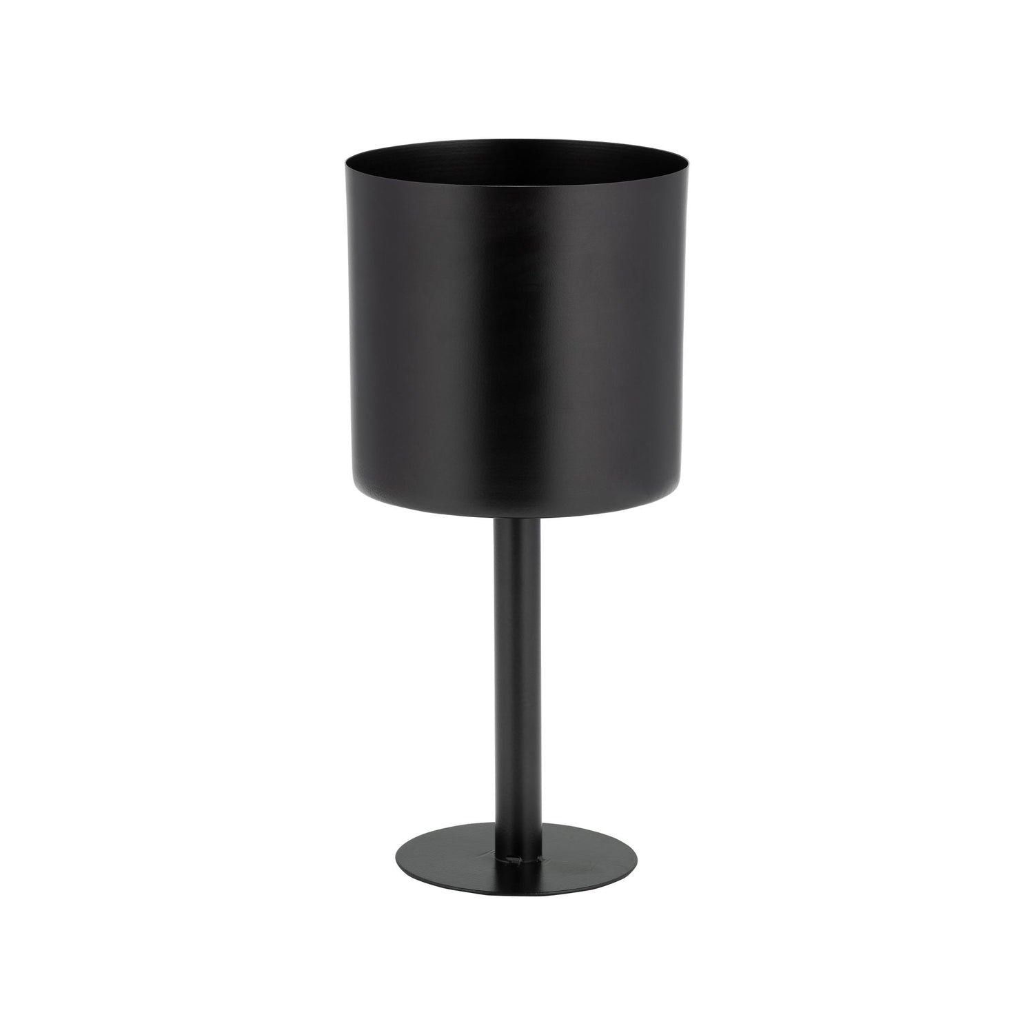 Flat Round Base Planter - Black