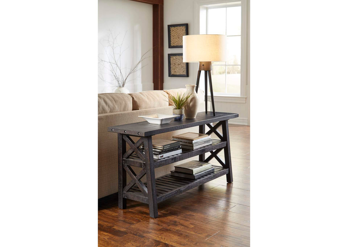 7YC923 Yosemite Solid Wood Console Table In Cafe