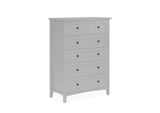 PNKG84A Grace Five Drawer Chest In Elephant Gray (2024)