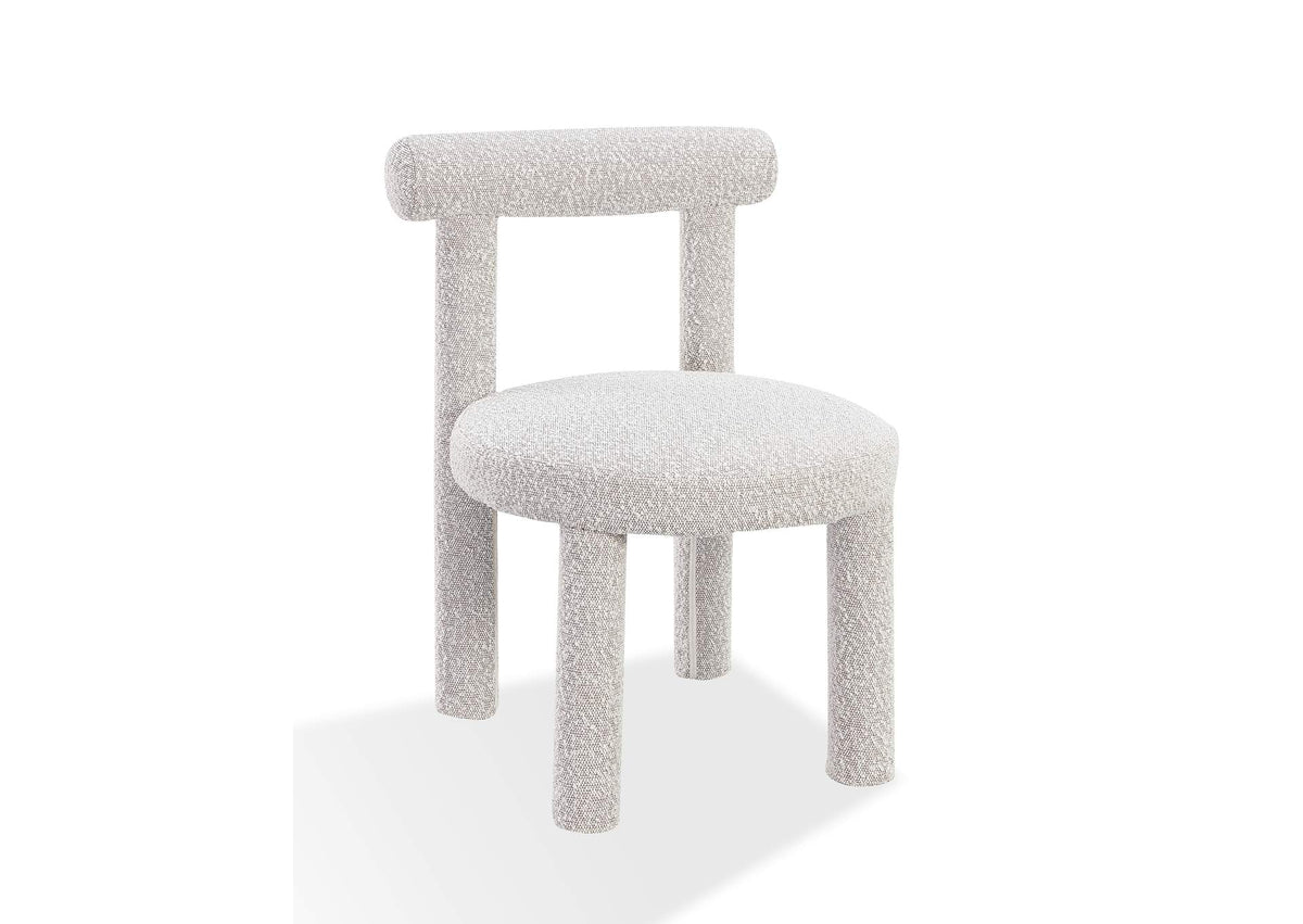 PWNB63A Addison Modern Dining Chair In Cotton Ball Boucle (Set of 2)