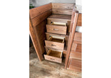 AM-BK601-BED-SLAT Cleo Twin Captain Bed
