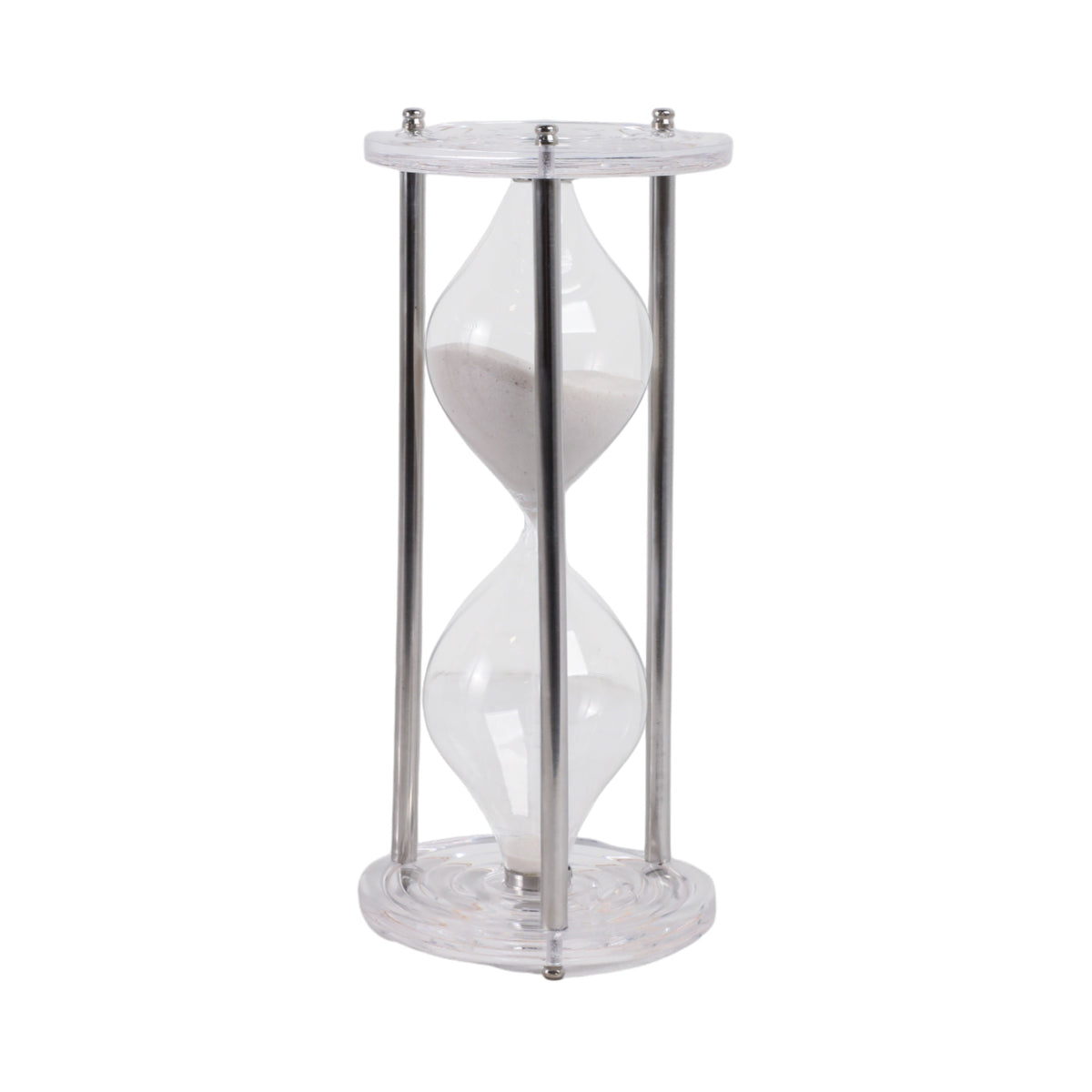 Beckett Acrylic Hourglass - Silver