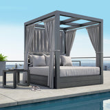 Redondo - Resort King Day Bed, No Welt - Cast Silver / Dark Gray