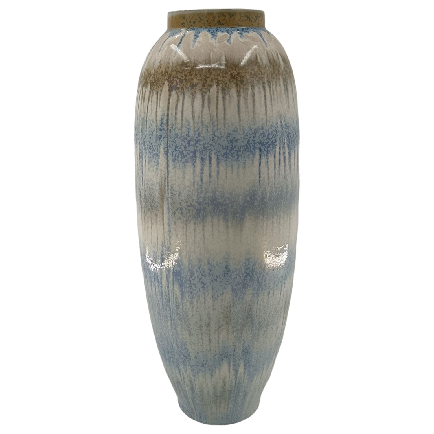 Medford Ceramic Vase - Blue / Beige
