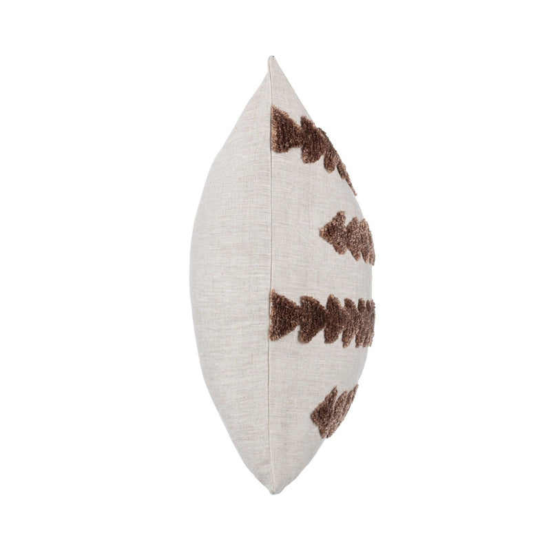 Lineage - Essay 22" x 22"Pillow - Frothed Brown
