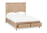 NSPVJ7 Dorsey Wooden Two Drawer Storage Bed In Granola