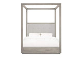 AZBXH5 Oxford Upholstered Canopy Bed In Mineral