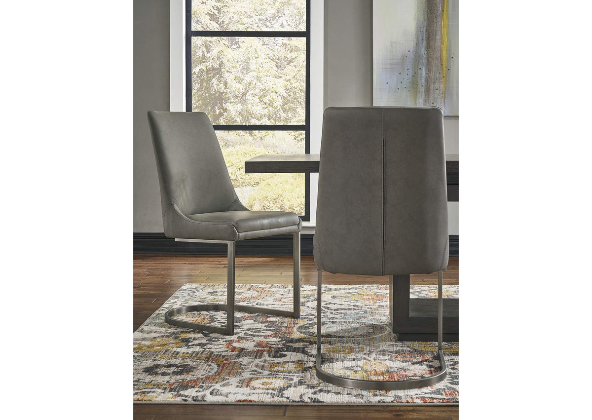 AZU563 Oxford Dining Chair In Basalt Grey (Set of 2)