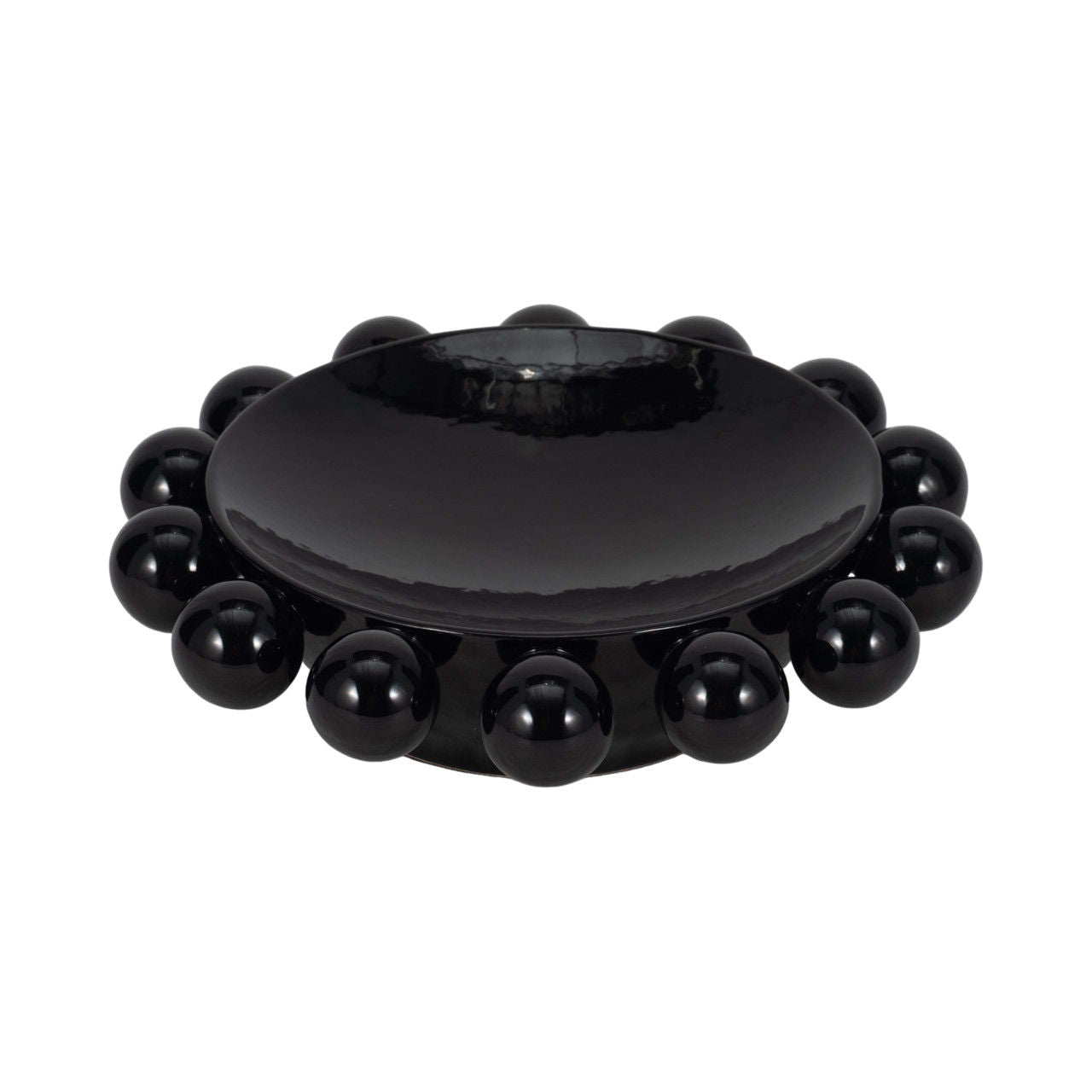12" Capraia Decorative Bowl - Black
