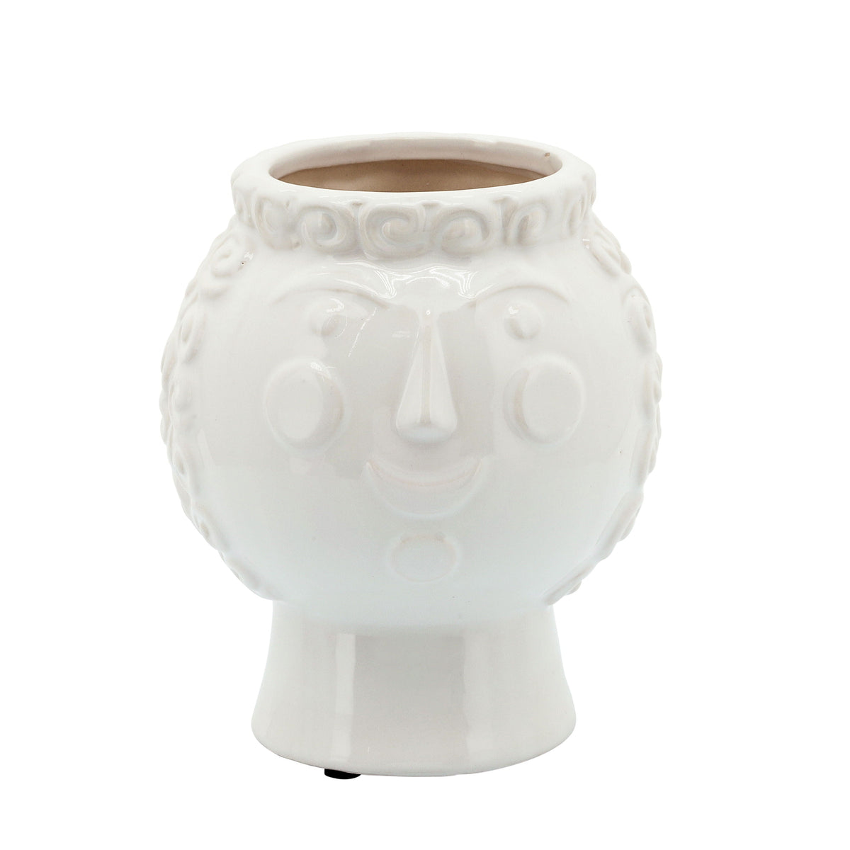 Grandma Face Planter 6" - White