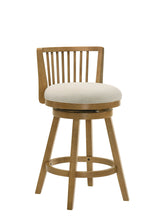 Harper - 30" Amber Glow Bar Height Rubberwood Swivel Barstool