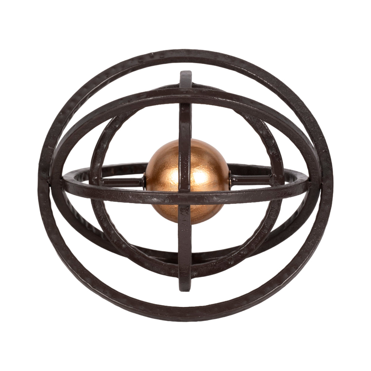 10" Armillary Orb - Black / Gold