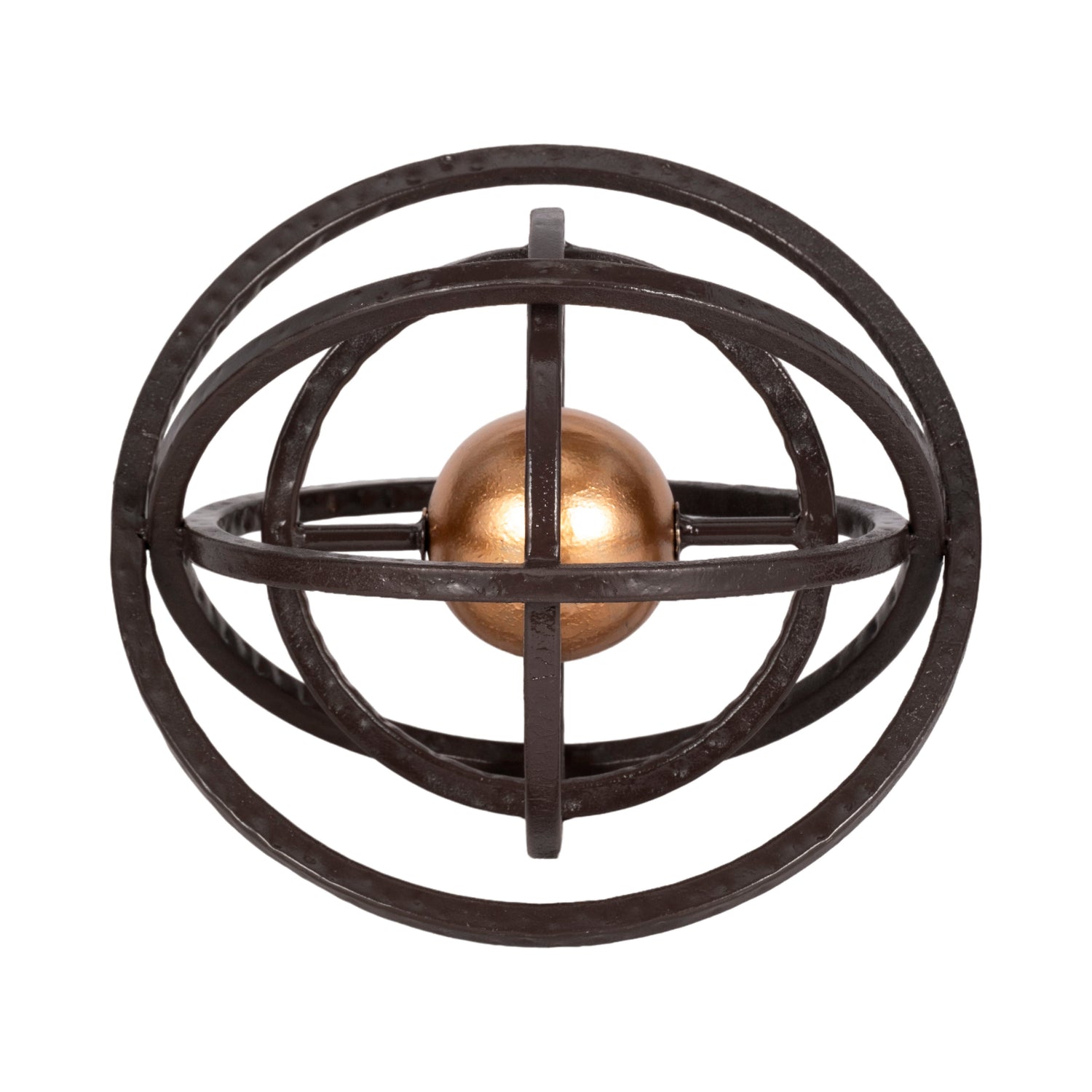 10" Armillary Orb - Black / Gold