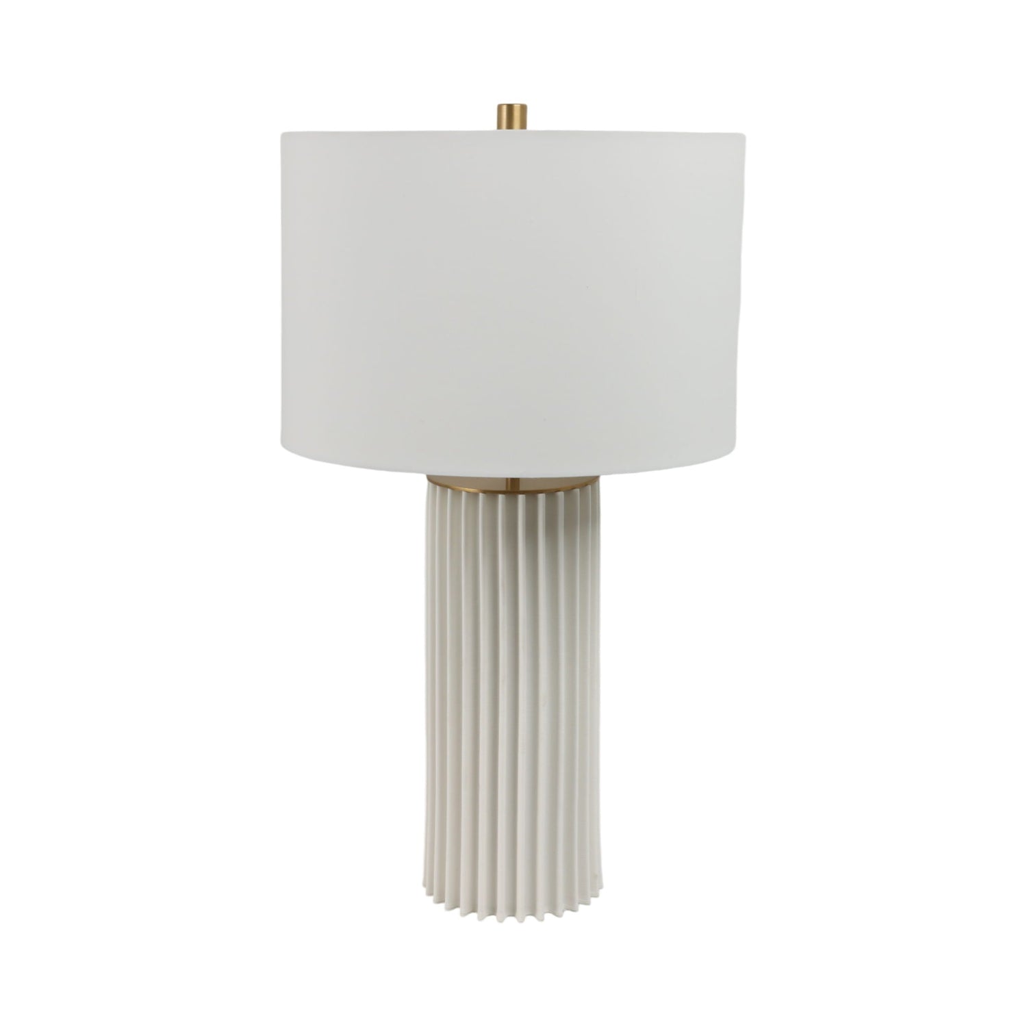 Kapri 3D Printed Porcelain Table Lamp - White