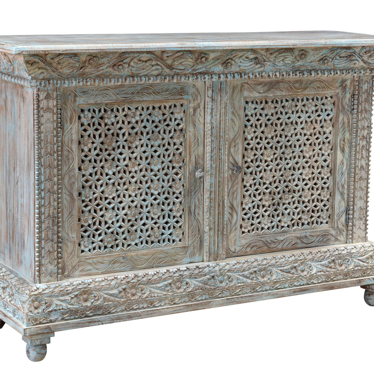 Beth - 2 Door Cabinet - Seaside Blue