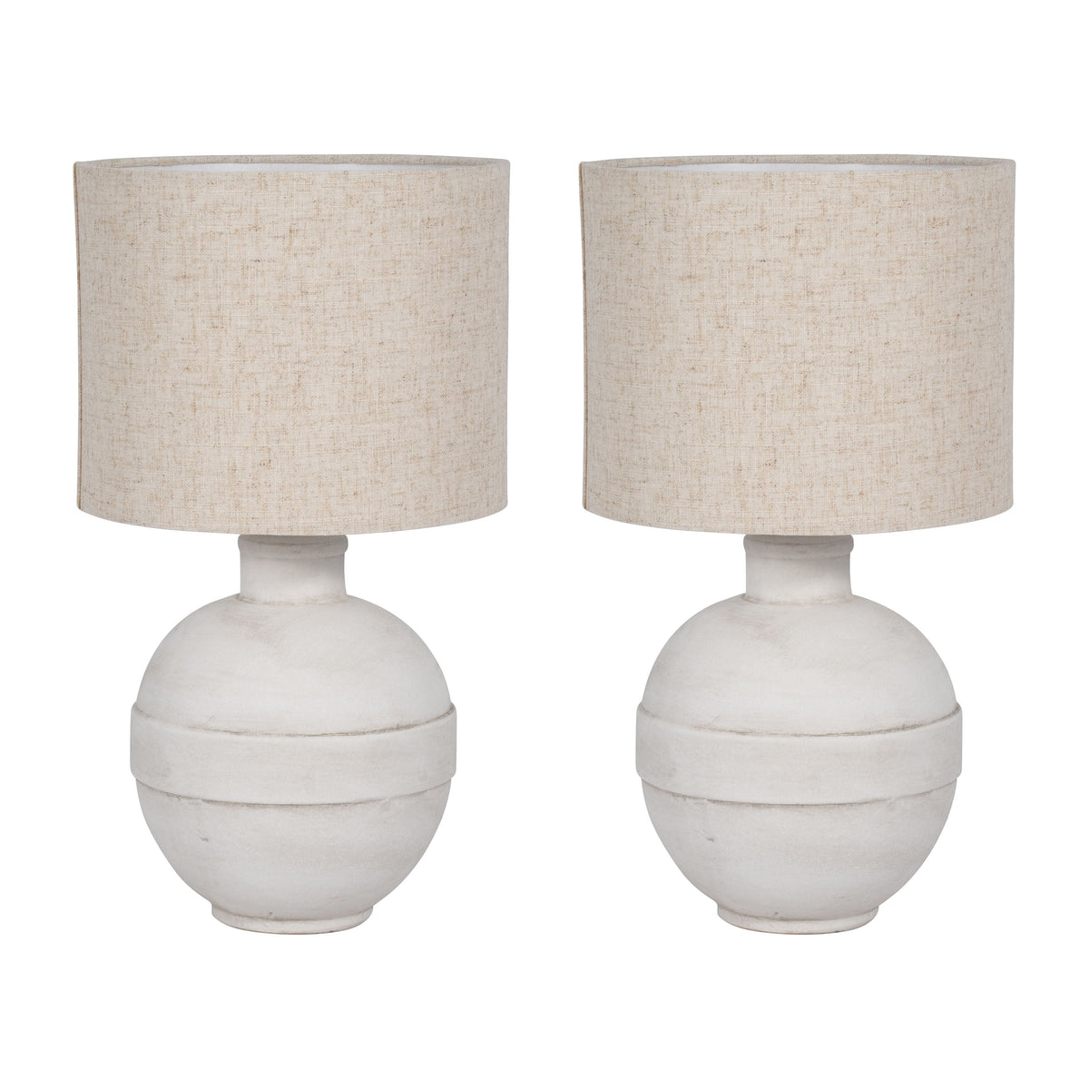 Ceramic 18" Table Lamp (Set of 2) - White