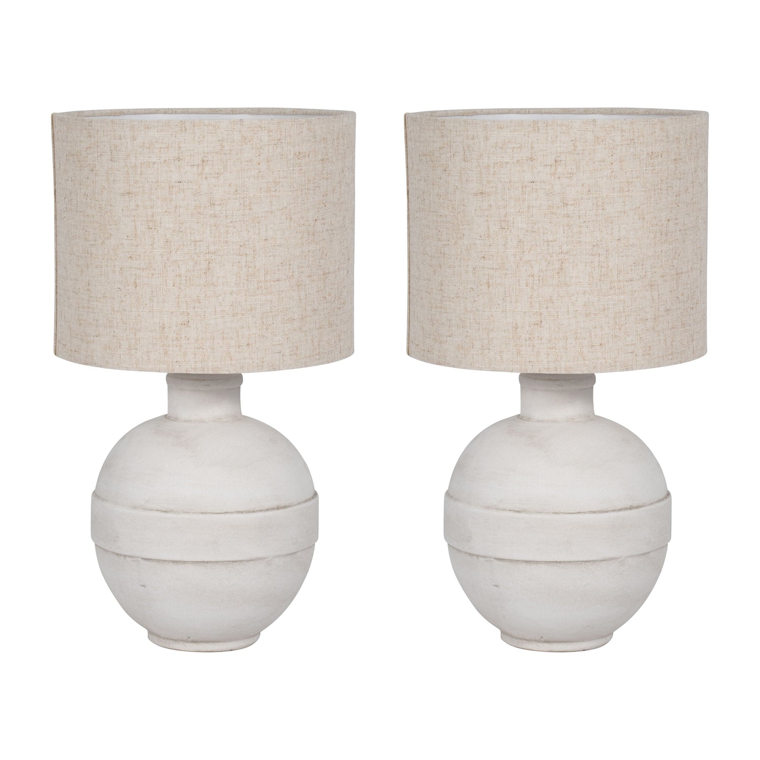 Ceramic 18" Table Lamp (Set of 2) - White