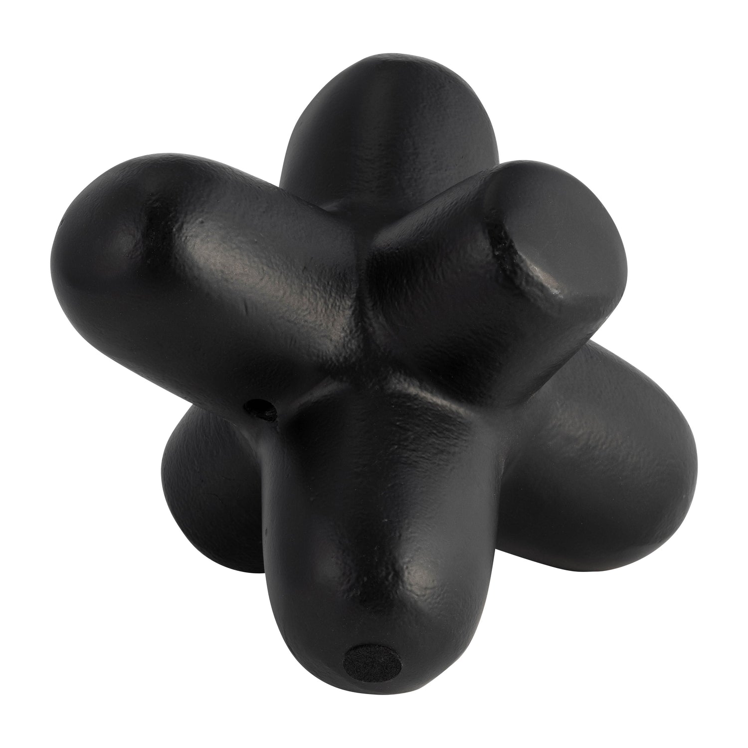 Metal Geometric Orb 8" - Black