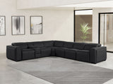 1224 - 7-Piece L-Shaped Sectional Sofa In With 3 Power Recliners & Power Headrests