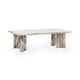 Bowman - Marble Rectangular Coffee Table - Rusty Gray