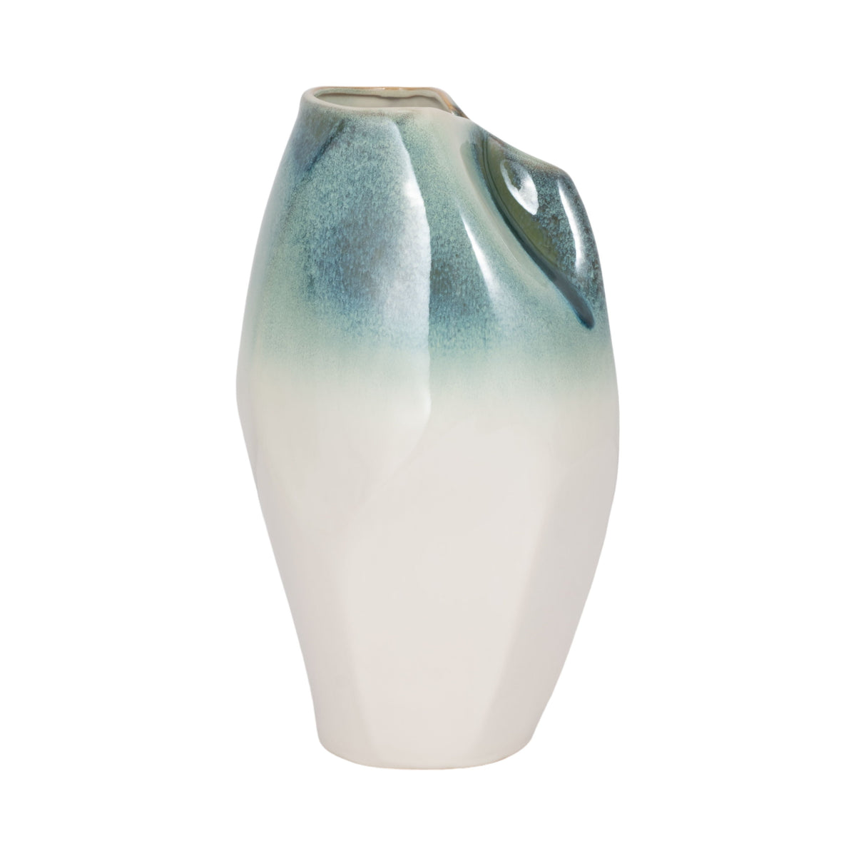 Jenelle Large Ceramic Vase - White