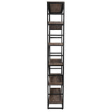 Evan - Single Bookshelf - Olive Brown