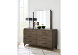 EQY682A Broderick Six - Drawer Dresser In Wild Oats Brown (2024)