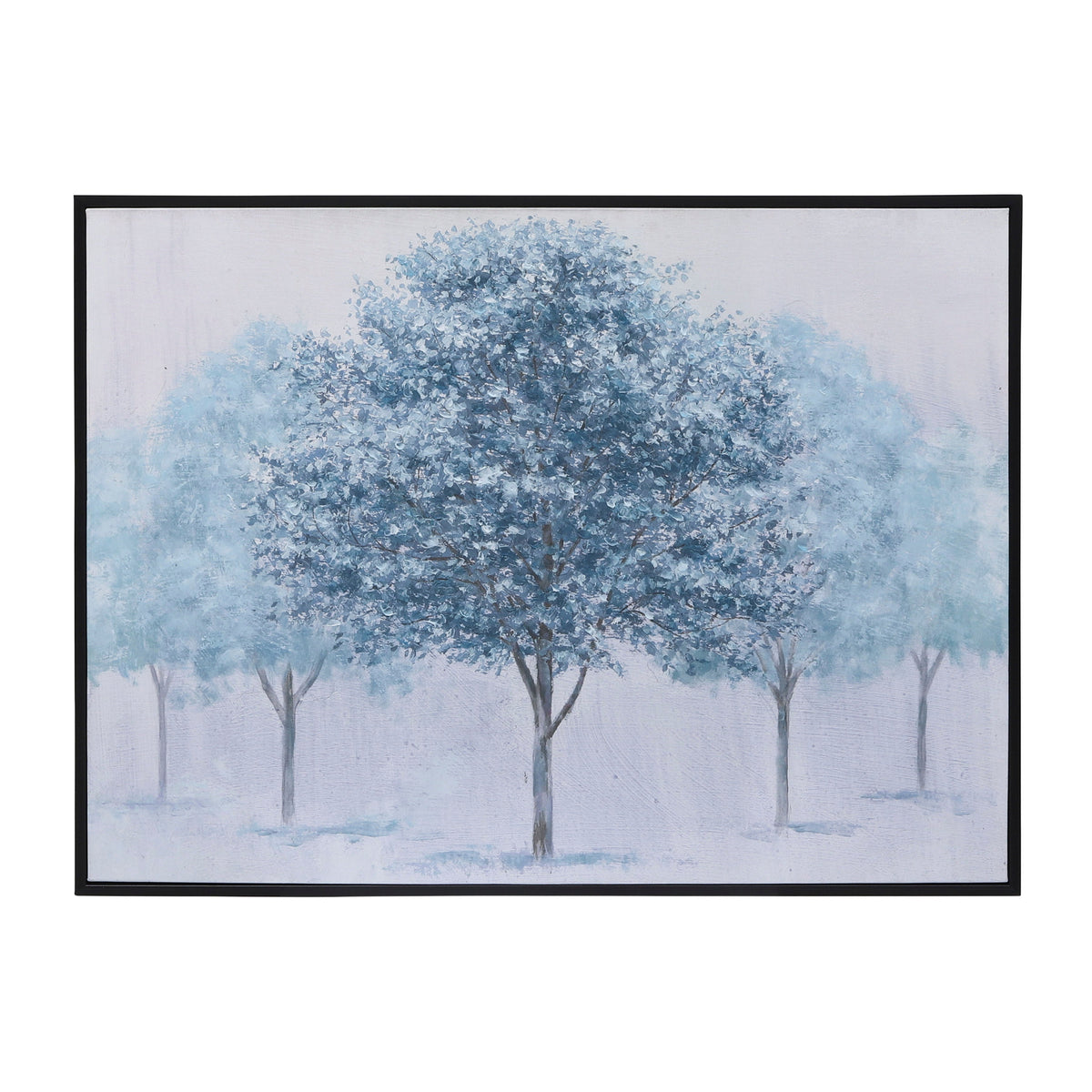 Hand Painted Tree Canvas 48 x 36" - Green