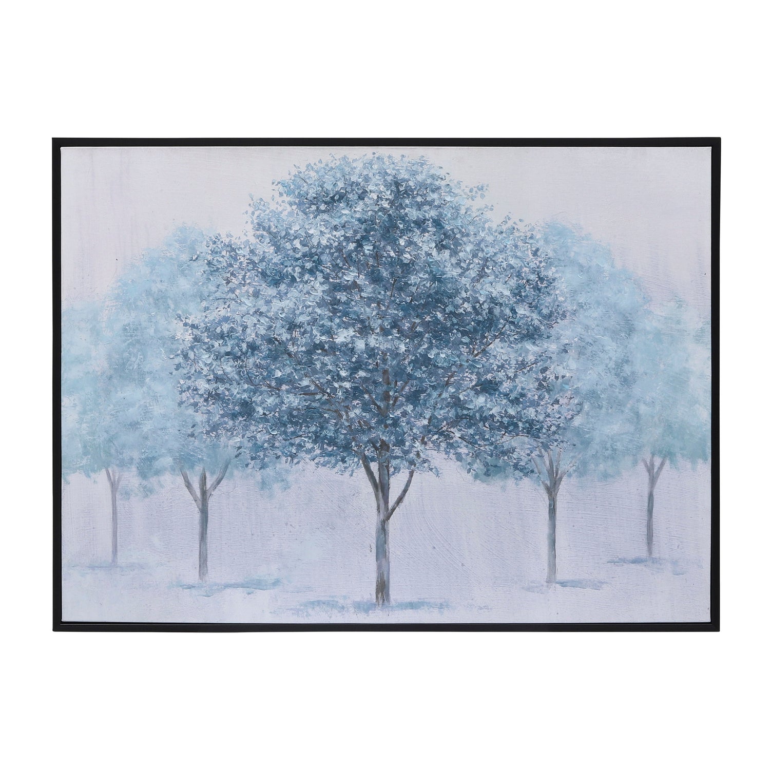 Hand Painted Tree Canvas 48 x 36" - Green