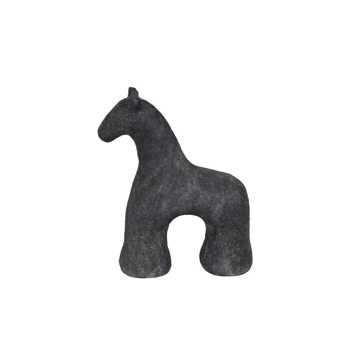 9" Textured Horse - Black
