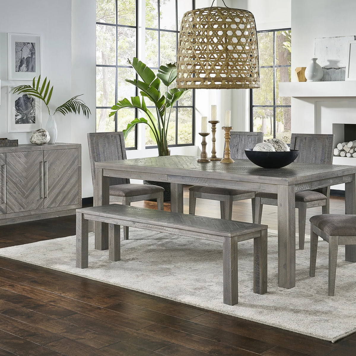 Alexandra Solid Wood Upholstered Chair in Rusic Latte