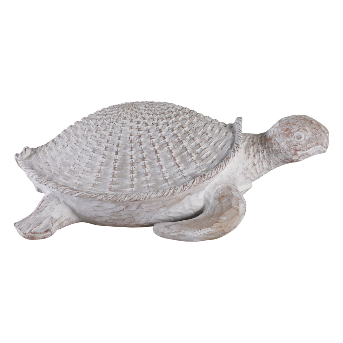 Sea Turtle Woven Pattern - White