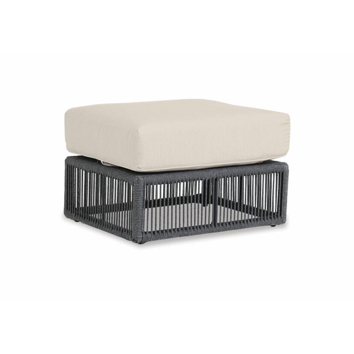 Milano - Ottoman, With Self Welt - Echo Ash / Dark Gray