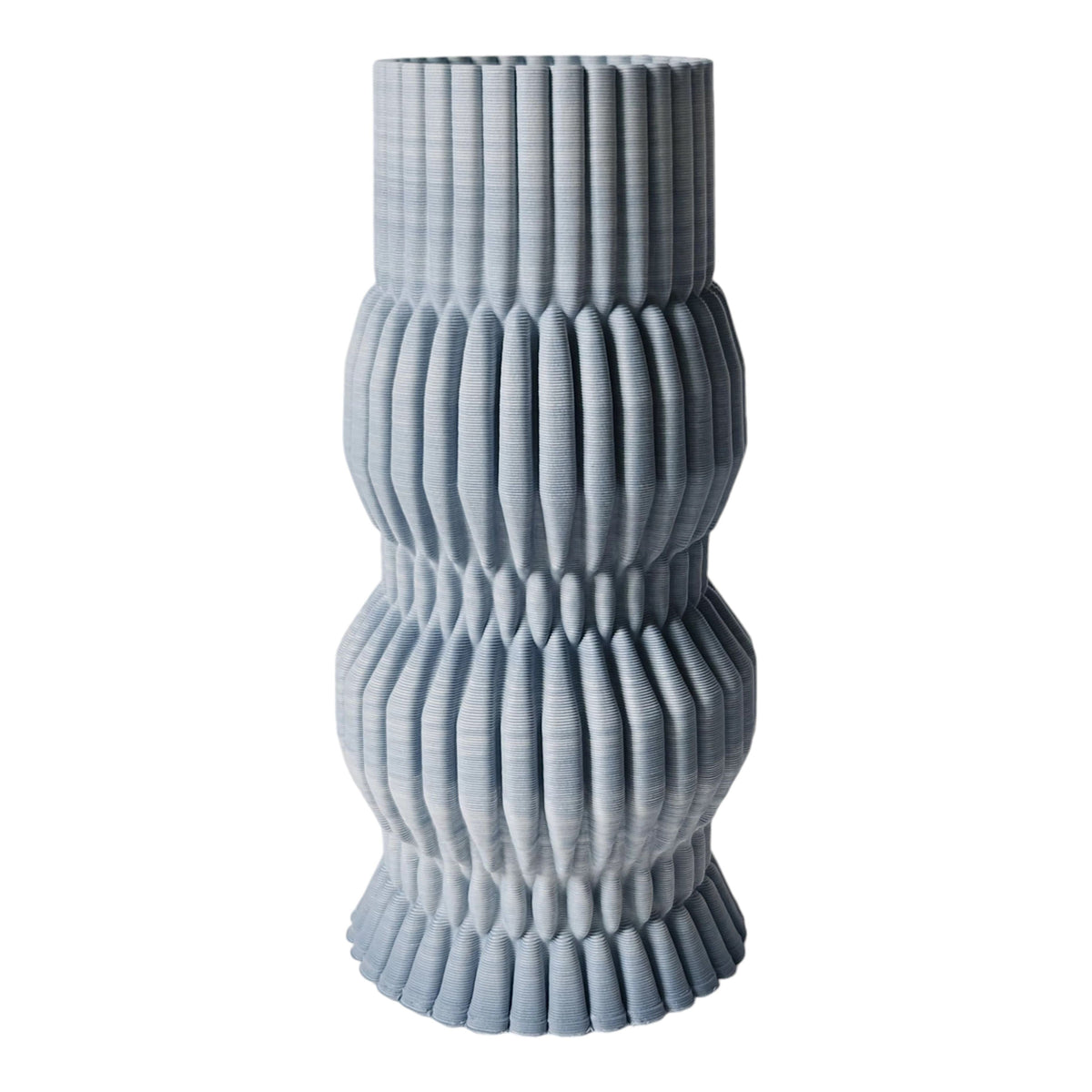 Malta Large 3D Printed Vase - Blue