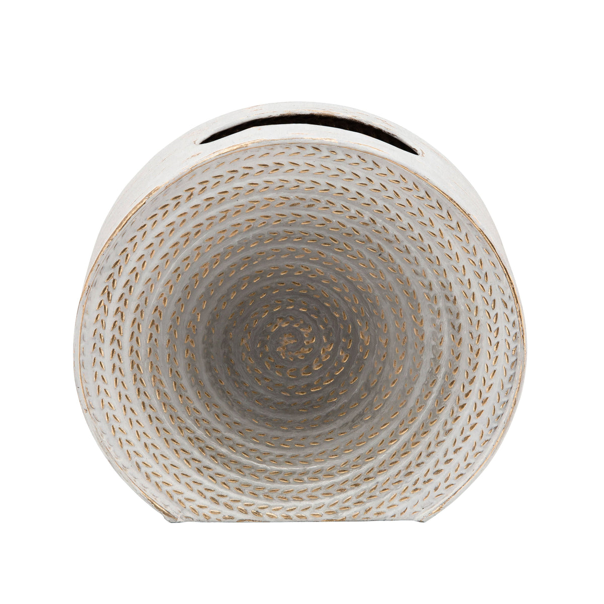 Round Vase - White