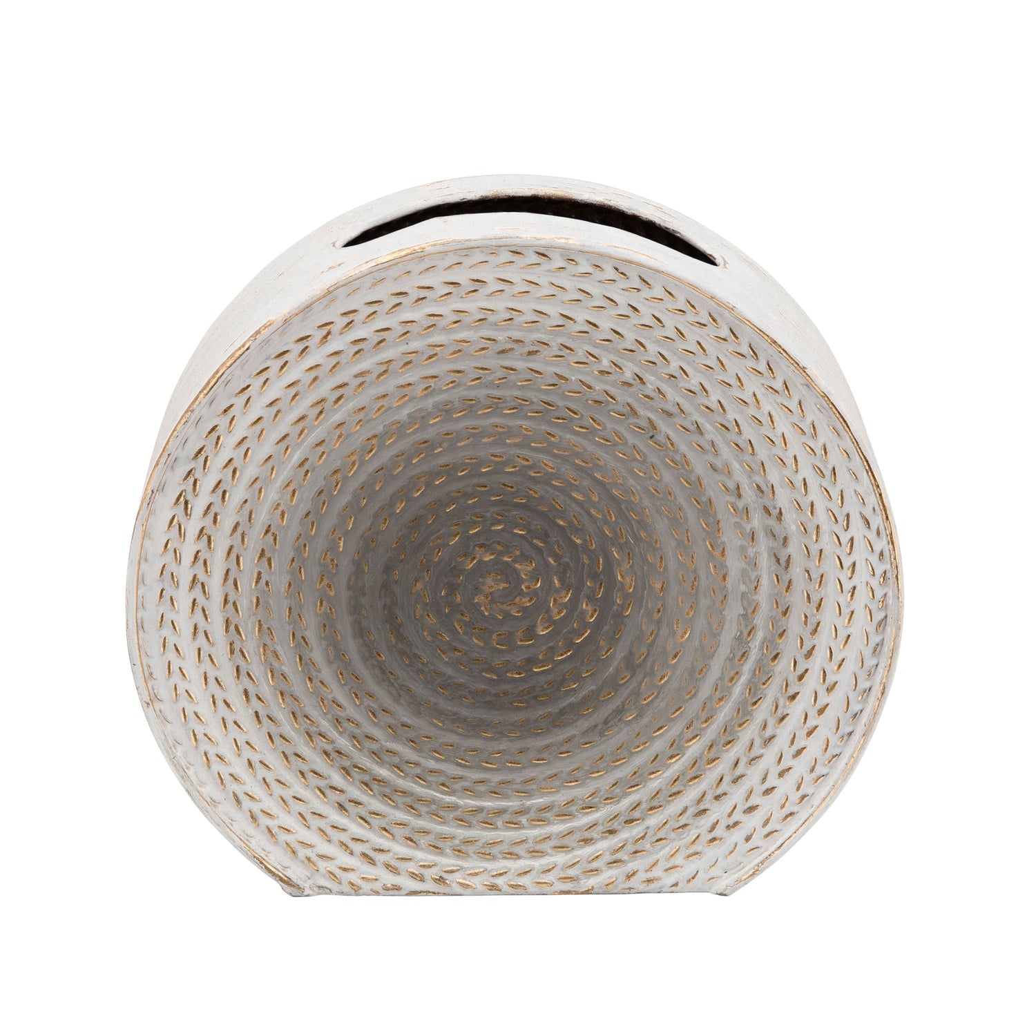Round Vase - White