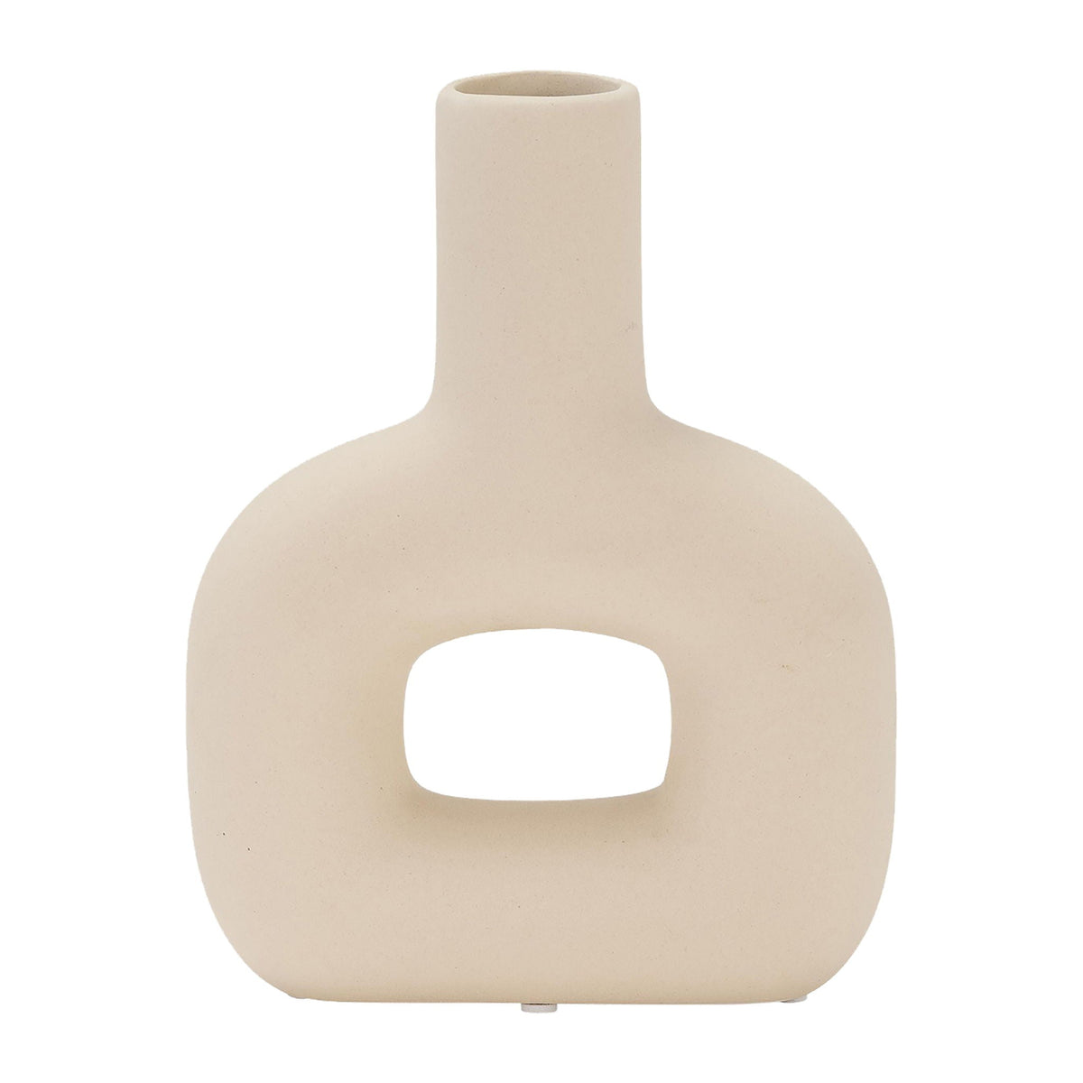 Dolomite 8" Open Cut Vase - Dark Sage